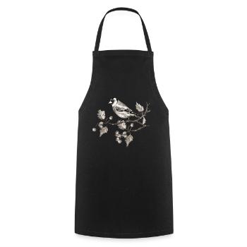 Bird - Cooking Apron - black - Front - AI Model Male 185 dark (185cm)