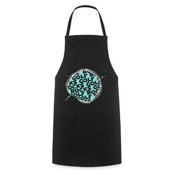 putter golfclothing golfduvet golfkids golfclock - Cooking Apron - black - Front - AI Model Male 185 dark (185cm)