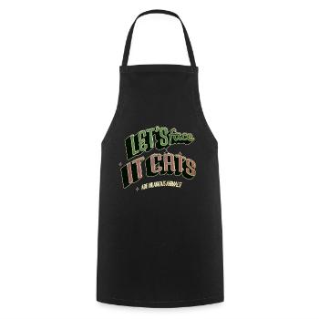 Humour Cat Butt Tshirts Black Cat Lover Joke - Tablier de cuisine - noir - Devant - AI Model Male 185 dark (185cm)
