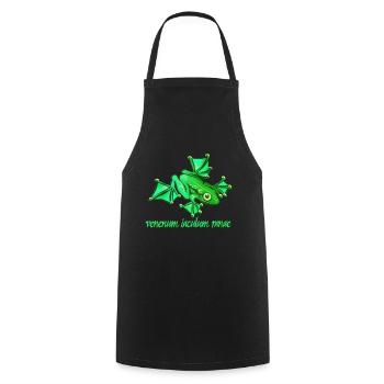 Giftfrosch - Kochschürze - Schwarz - Vorne - AI Model Male 185 dark (185cm)