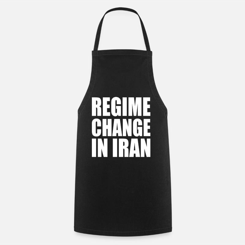 Regime change in iran - Cooking Apron - black