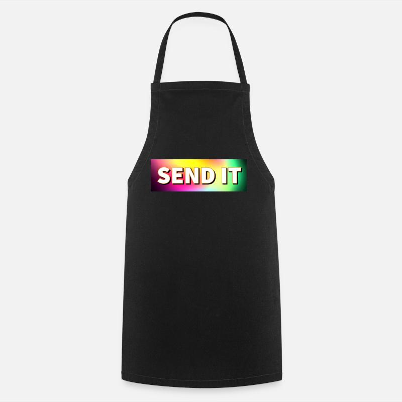 SEND IT Boxlogo - Kochschürze - Schwarz