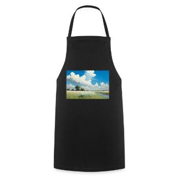 Enchanted nature - Cooking Apron - black - Front - AI Model Male 185 dark (185cm)