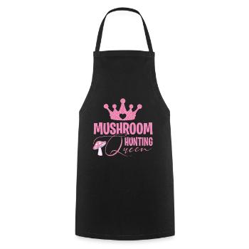 Mushroom pickers and mushroom friends - Cooking Apron - black - Front - AI Model Male 185 dark (185cm)