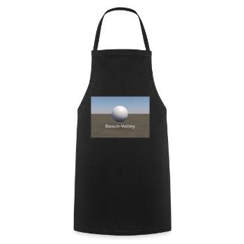 Beach Volleyball - Cooking Apron - black - Front - AI Model Male 185 dark (185cm)