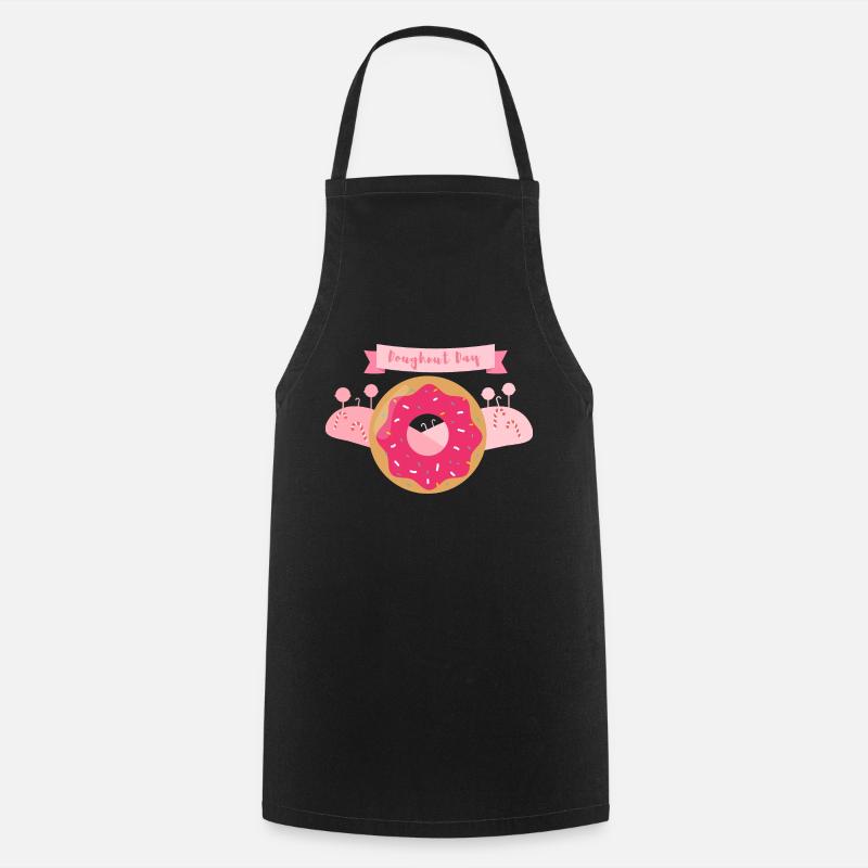 Doughnut day - Cooking Apron - black