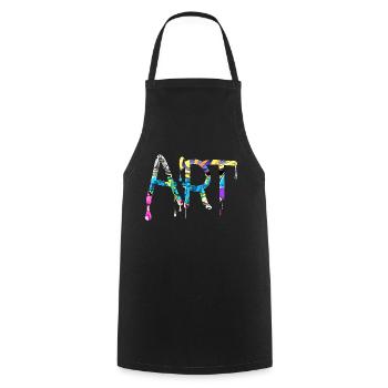 Graffiti-Stil Splash Hip-Hop-Farben Malerfarbe - Kochschürze - Schwarz - Vorne - AI Model Male 185 dark (185cm)
