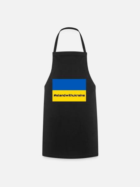Stand with Ukraine! - Kochschürze - Schwarz