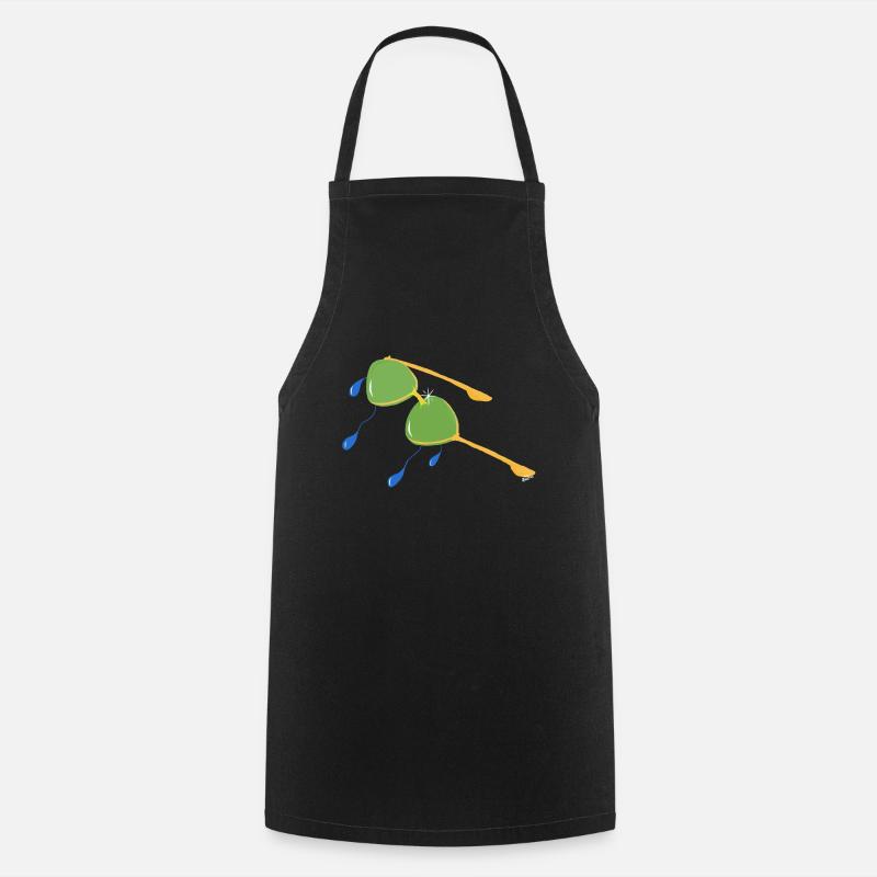 GLASSES THAT I COULD NOT BUY WHEN I WAS YOUNG v.Final - Cooking Apron - black