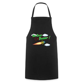 Der Buzz Buzzer - Kochschürze - Schwarz - Vorne - AI Model Male 185 dark (185cm)