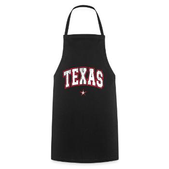 Texas - Tablier de cuisine - noir - Devant - AI Model Male 185 dark (185cm)
