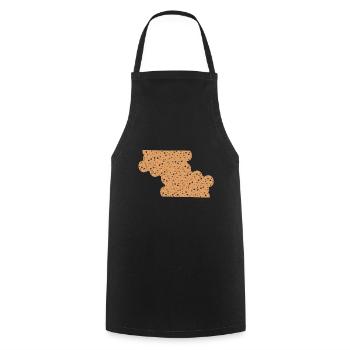 Lots of cookies in one form - Cooking Apron - black - Front - AI Model Male 185 dark (185cm)