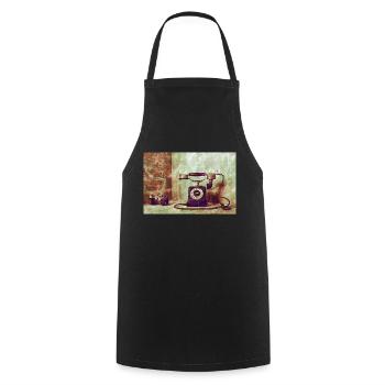 Téléphone avec appareil photo - Tablier de cuisine - noir - Devant - AI Model Male 185 dark (185cm)
