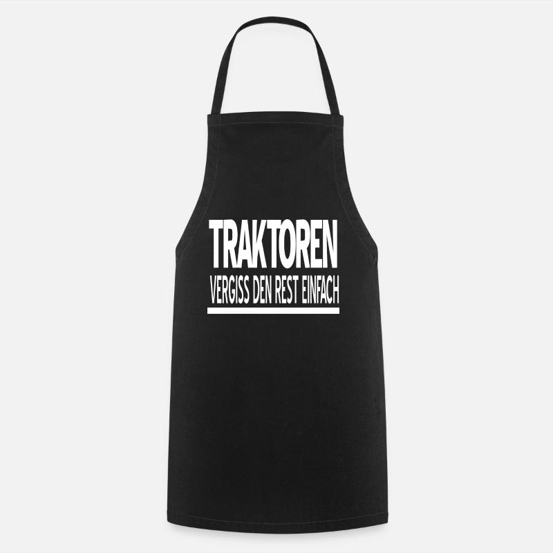 Traktoren - Kochschürze - Schwarz