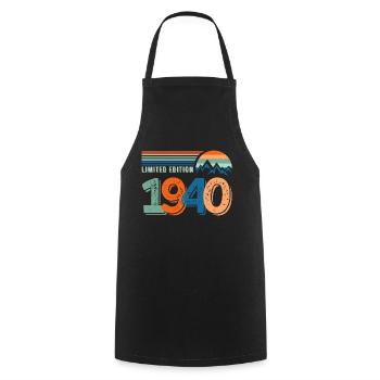 Limitierte Auflage 1940 - Kochschürze - Schwarz - Vorne - AI Model Male 185 dark (185cm)