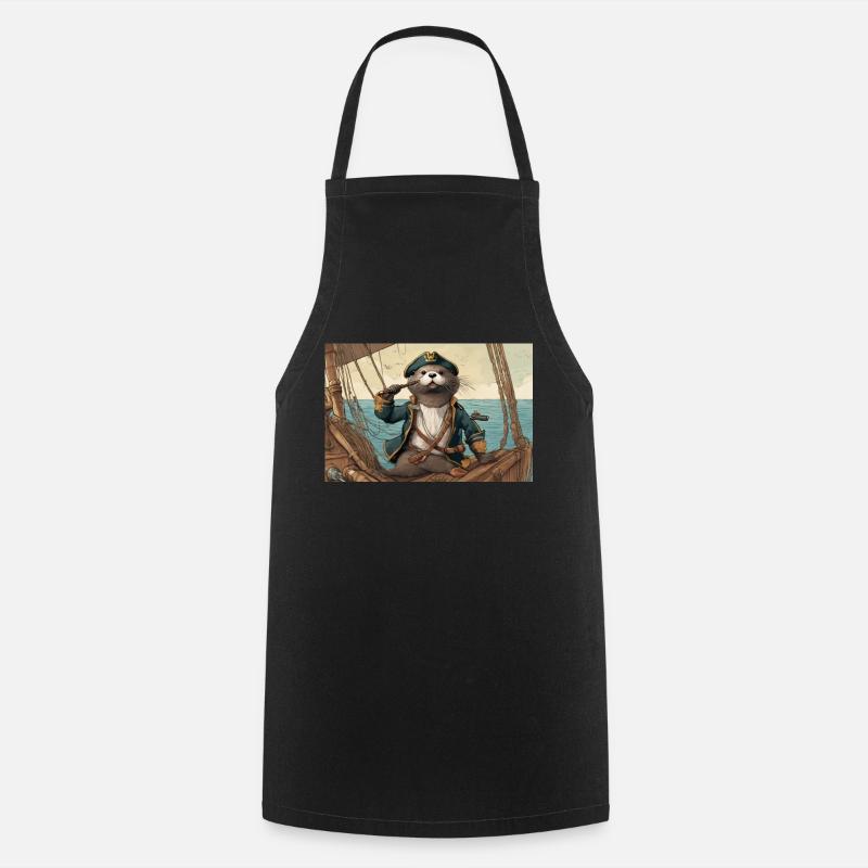 Pirate Otti - Tablier de cuisine - noir