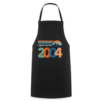 Limitierte Auflage 2004 - Kochschürze - Schwarz - Vorne - AI Model Male 185 dark (185cm)