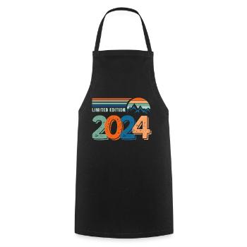 Limitierte Auflage 2024 - Kochschürze - Schwarz - Vorne - AI Model Male 185 dark (185cm)