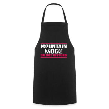 Climbing mountaineering bouldering alpine climbing - Cooking Apron - black - Front - AI Model Male 185 dark (185cm)