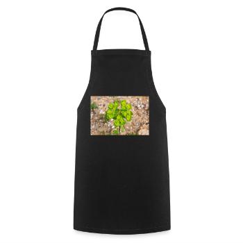 blooming colorful Wolfsmilch (Euphorbia) flower - Cooking Apron - black - Front - AI Model Male 185 dark (185cm)