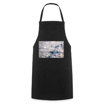 Cloud Formations and the alps near the Zugspitze - Cooking Apron - black - Front - AI Model Male 185 dark (185cm)