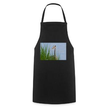 Heron - Cooking Apron - black - Front - AI Model Male 185 dark (185cm)