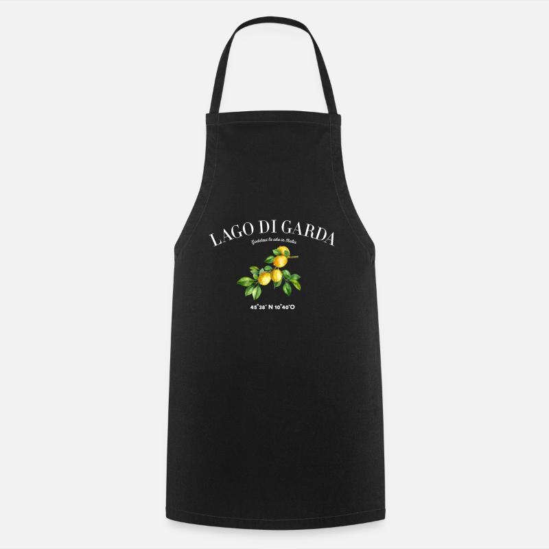 Lago Di Garda Lake Garda Camping - Cooking Apron - black