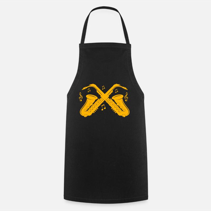 Sax saxophone saxophone - Cooking Apron - black