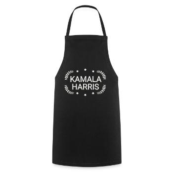 Kamala Harris President - Cooking Apron - black - Front - AI Model Male 185 dark (185cm)