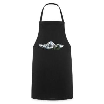 Mountain Line - Kochschürze - Schwarz - Vorne - AI Model Male 185 dark (185cm)