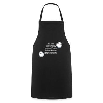 Drôle Bébé Disant Fantômes Halloween Maman Bébé - Tablier de cuisine - noir - Devant - AI Model Male 185 dark (185cm)