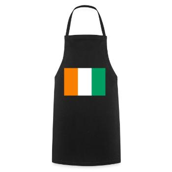Ivory Coast - Cooking Apron - black - Front - AI Model Male 185 dark (185cm)