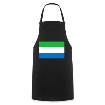 Sierra Leone - Tablier de cuisine - noir - Devant - AI Model Male 185 dark (185cm)