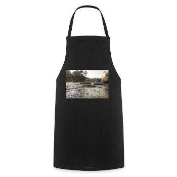 WATER - Cooking Apron - black - Front - AI Model Male 185 dark (185cm)