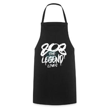 808 Analog SYNTHESIZER Drum Machine - Cooking Apron - black - Front - AI Model Male 185 dark (185cm)