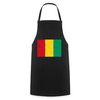 Flag of Guinea – The Power of Africa - Cooking Apron - black - Front - AI Model Male 185 dark (185cm)