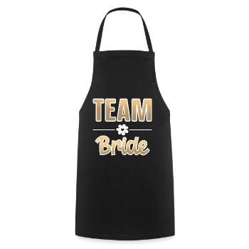 Équipe Bride Bachelorette - Tablier de cuisine - noir - Devant - AI Model Male 185 dark (185cm)