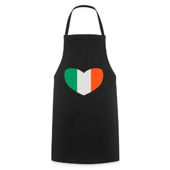 love irland - Kochschürze - Schwarz - Vorne - AI Model Male 185 dark (185cm)