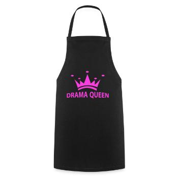 Drama_Queen - Kochschürze - Schwarz - Vorne - AI Model Male 185 dark (185cm)