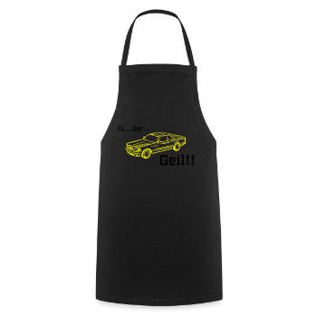 est la cornée - Tablier de cuisine - noir - Devant - AI Model Male 185 dark (185cm)