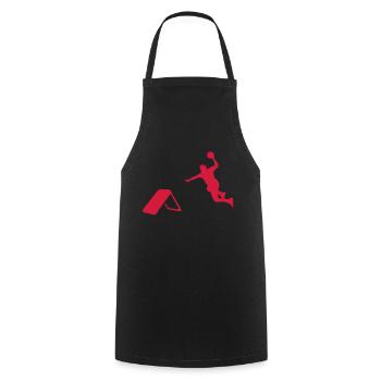 tchoukball silhouette ombre shadow9 but - Tablier de cuisine - noir - Devant - AI Model Male 185 dark (185cm)