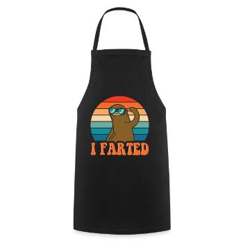 sloth - Cooking Apron - black - Front - AI Model Male 185 dark (185cm)