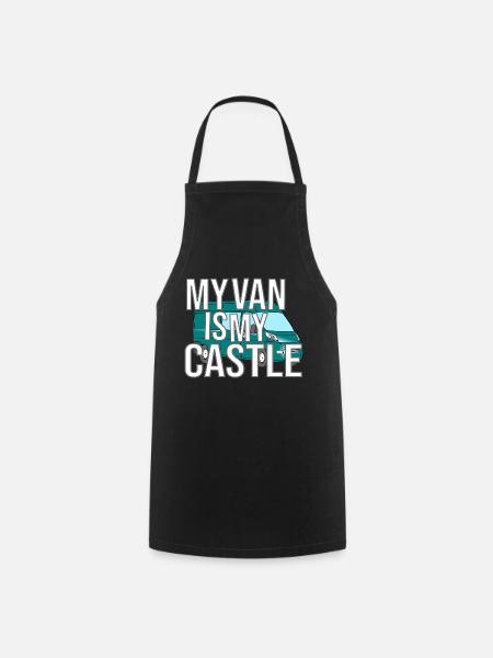 My Van Is My Castle - Kochschürze - Schwarz