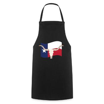 Texas - Tablier de cuisine - noir - Devant - AI Model Male 185 dark (185cm)
