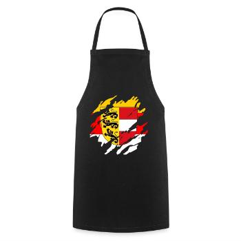 Véritables T klagenfurt & Carinthie Patriotes & Vacanciers - Tablier de cuisine - noir - Devant - AI Model Male 185 dark (185cm)