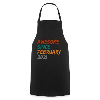 génial depuis février 2021 - Tablier de cuisine - noir - Devant - AI Model Male 185 dark (185cm)