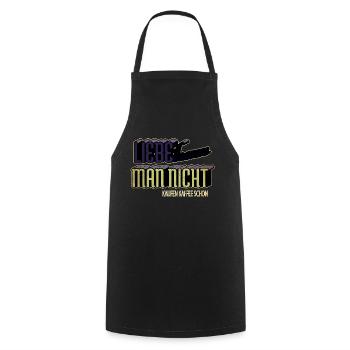 lustig kaffeebecher statement kaffee morgen witzig - Kochschürze - Schwarz - Vorne - AI Model Male 185 dark (185cm)
