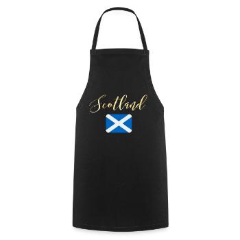scotland flag highland - Cooking Apron - black - Front - AI Model Male 185 dark (185cm)