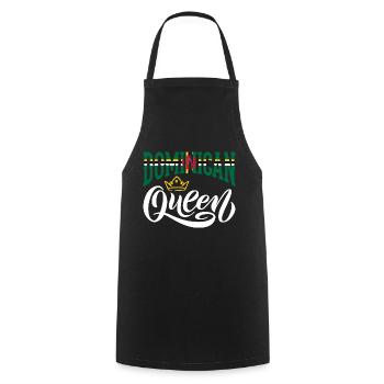 Dominican Queen Dominica Dominican Dominica Flag - Cooking Apron - black - Front - AI Model Male 185 dark (185cm)