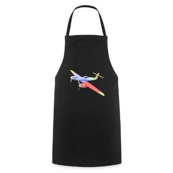 Chasseur britannique WW2 - Tablier de cuisine - noir - Devant - AI Model Male 185 dark (185cm)